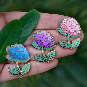 Hydrangea Enamel Pin – Botanical Bright - Add a Little Beauty to Your  Everyday